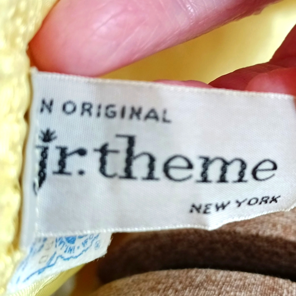 VINTAGE 1960S YELLOW POLKA DOT DRESS AND COAT! " JR. THEME NEW YORK"! UNION MADE - Picture 14 of 16